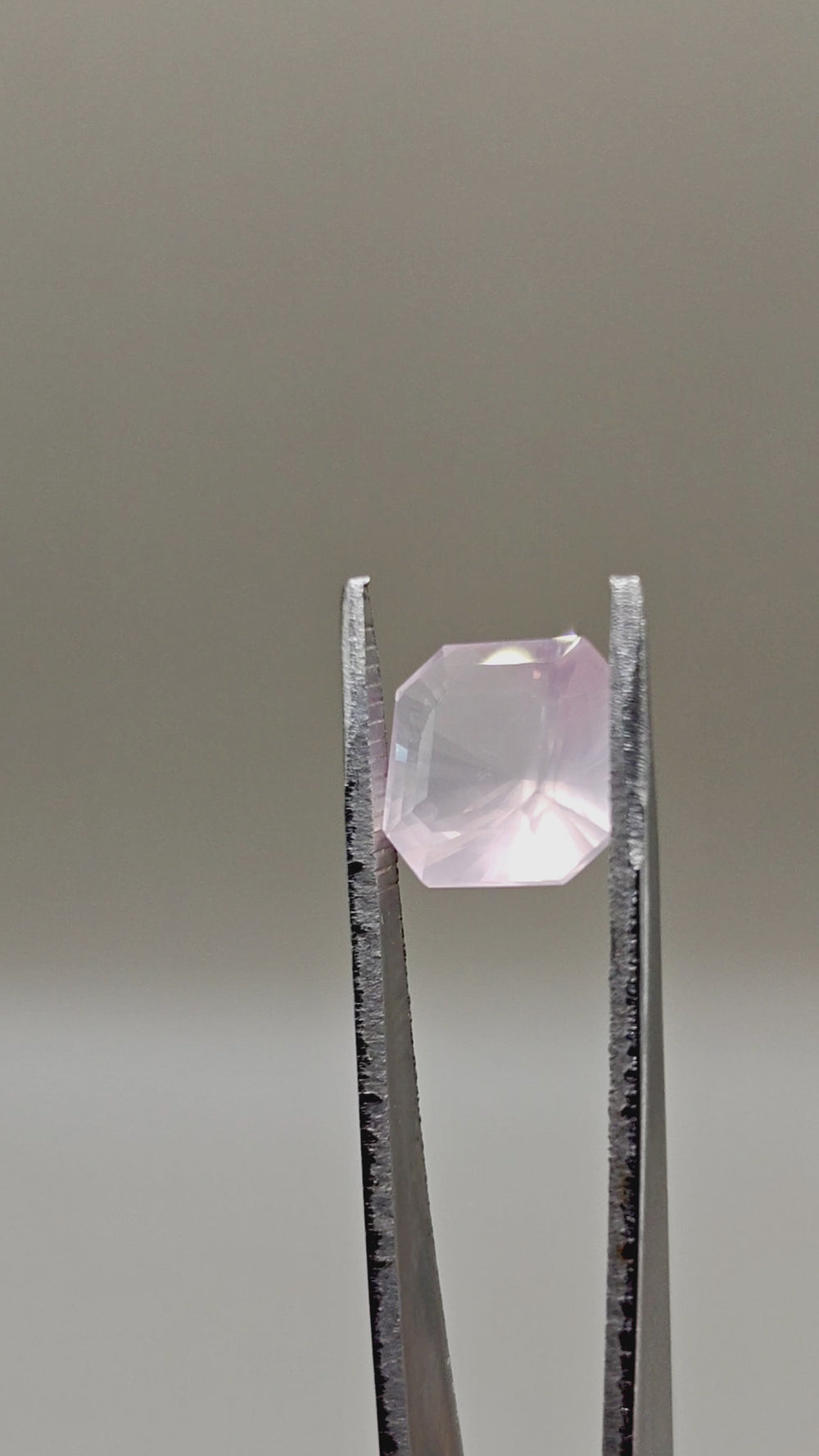 Cuarzo rosa natural — 5,12 ct — Octagonal