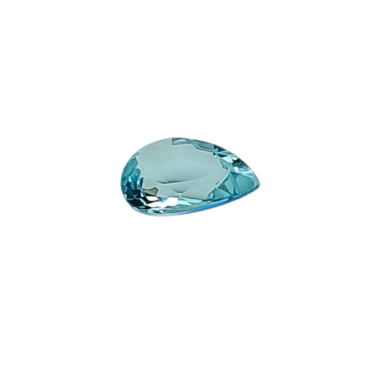Natürlicher Aquamarin — 0,83 ct — Tropfenform