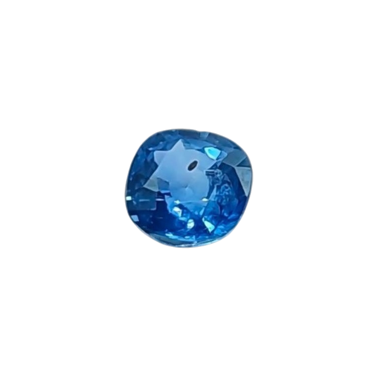 Natural Unheated Cornflower Blue Sapphire — 0.51 ct — Cushion