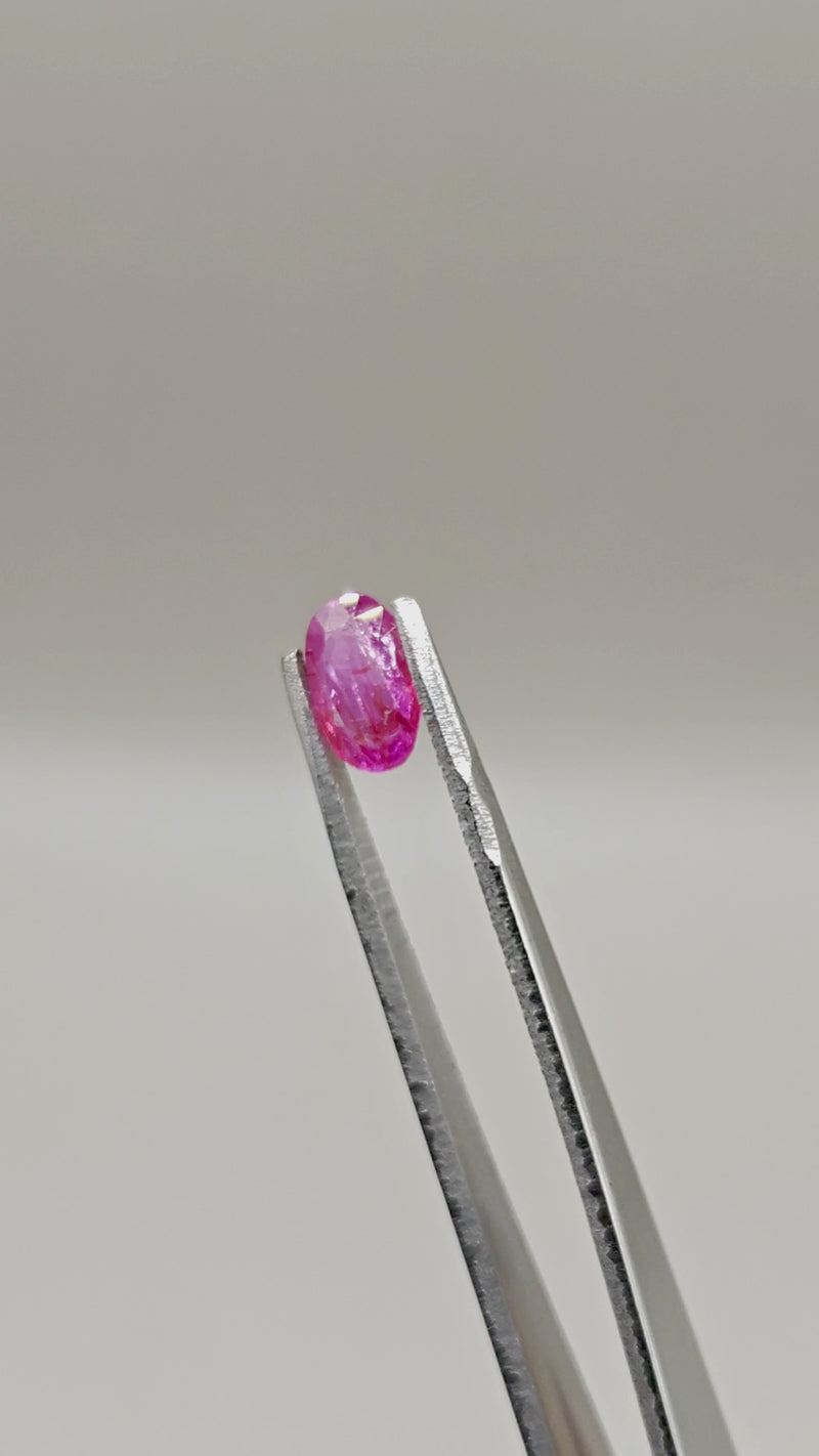 Natural Unheated Burmese Ruby — 1.82 ct — Oval