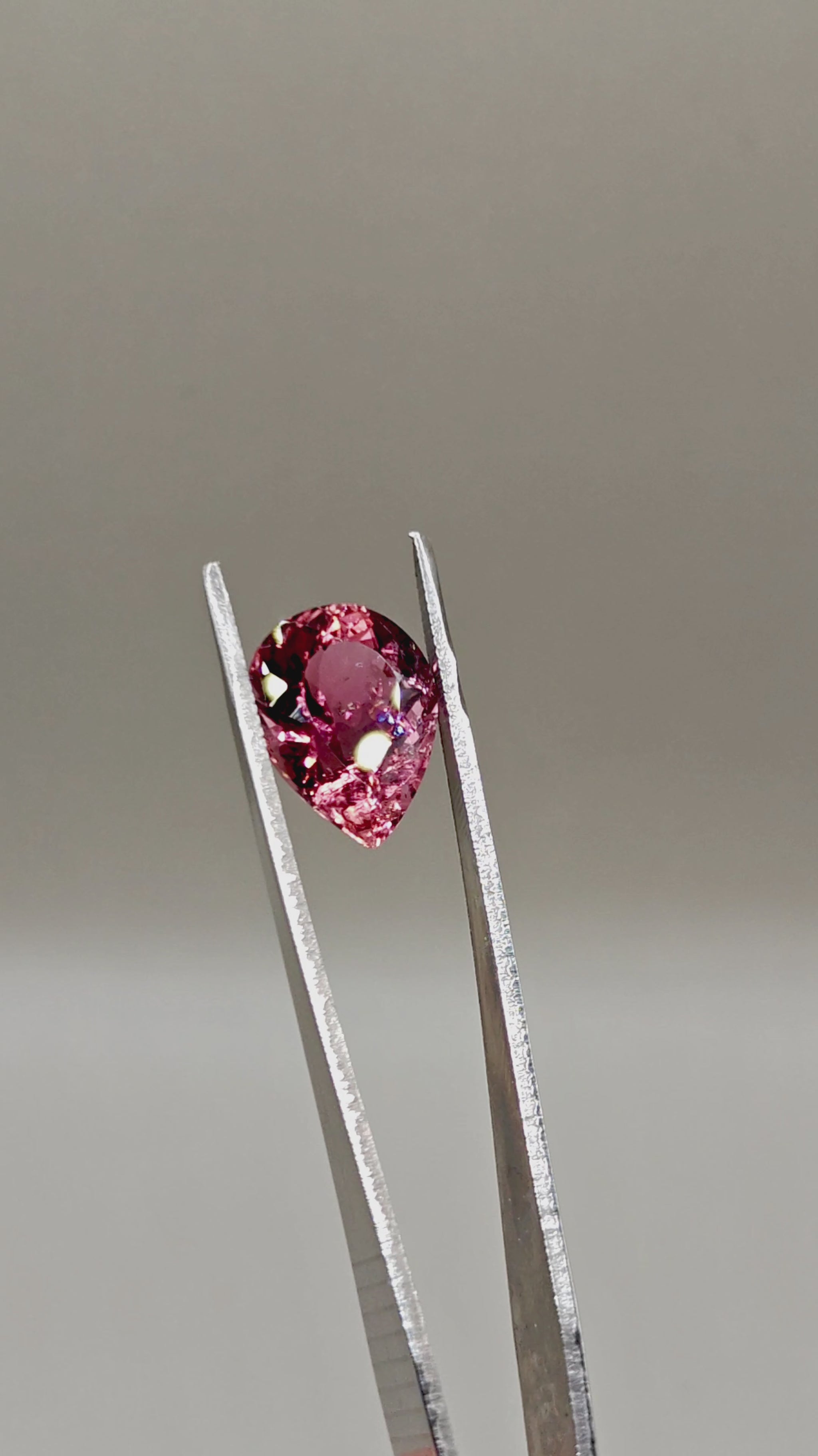 Natural Lotus Color Tourmaline 11.78 ct Pear – video