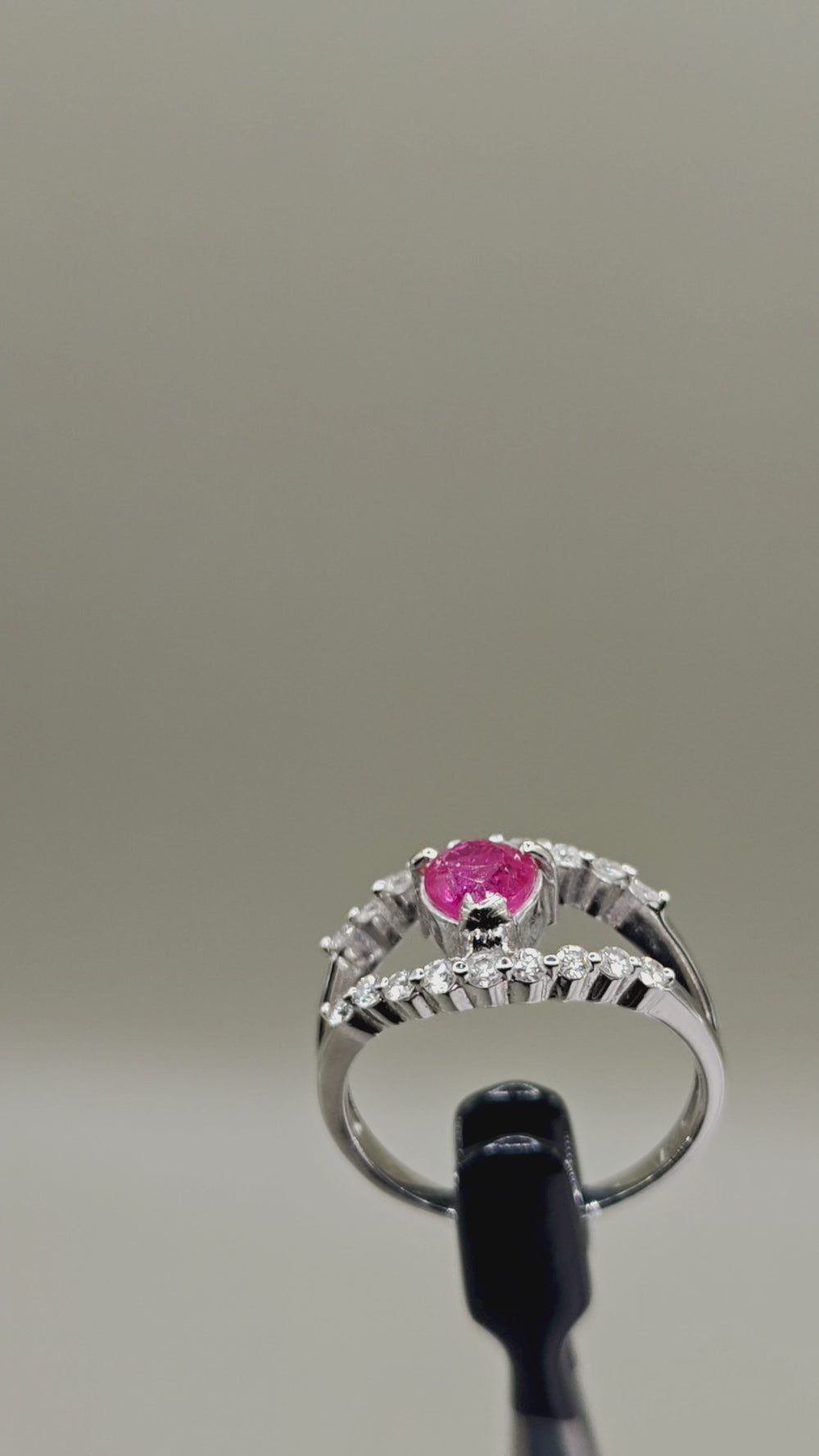 Rosalie Red Spinel & Diamond Ring – video