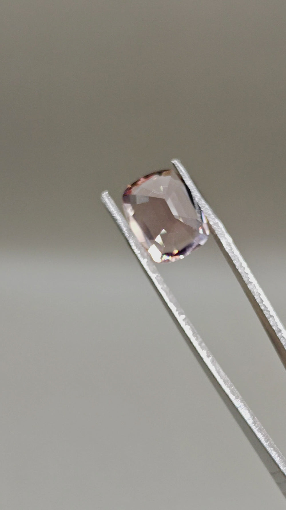 Natural Lotus Color Morganite 7.11 ct Cushion – video 2