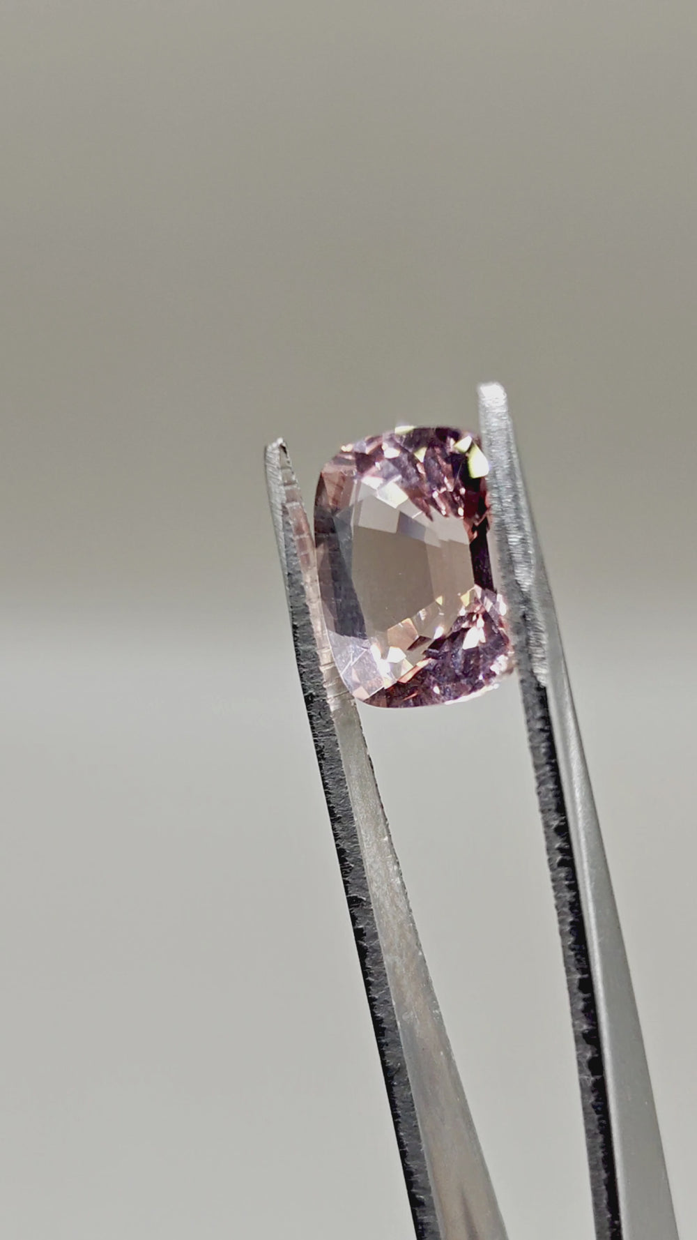 Natural Lotus Color Morganite 7.11 ct Cushion – video