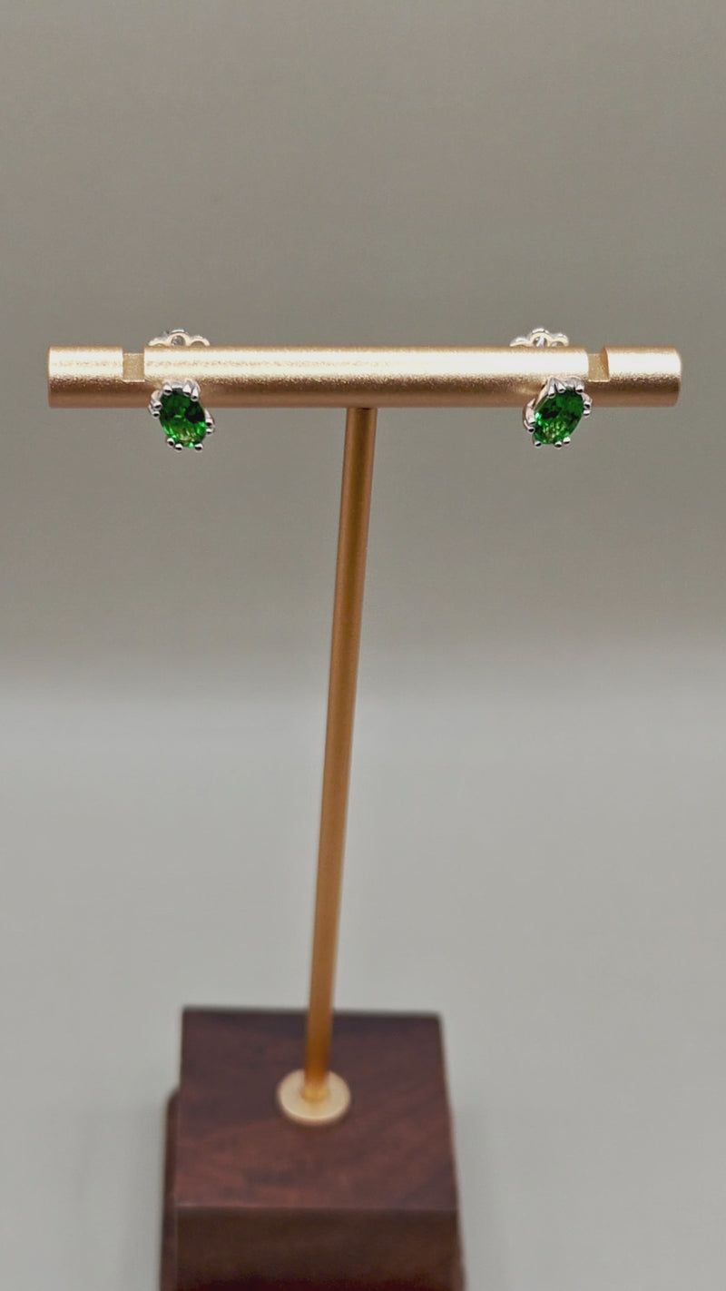 Tavira Tsavorite Stud Earrings – video