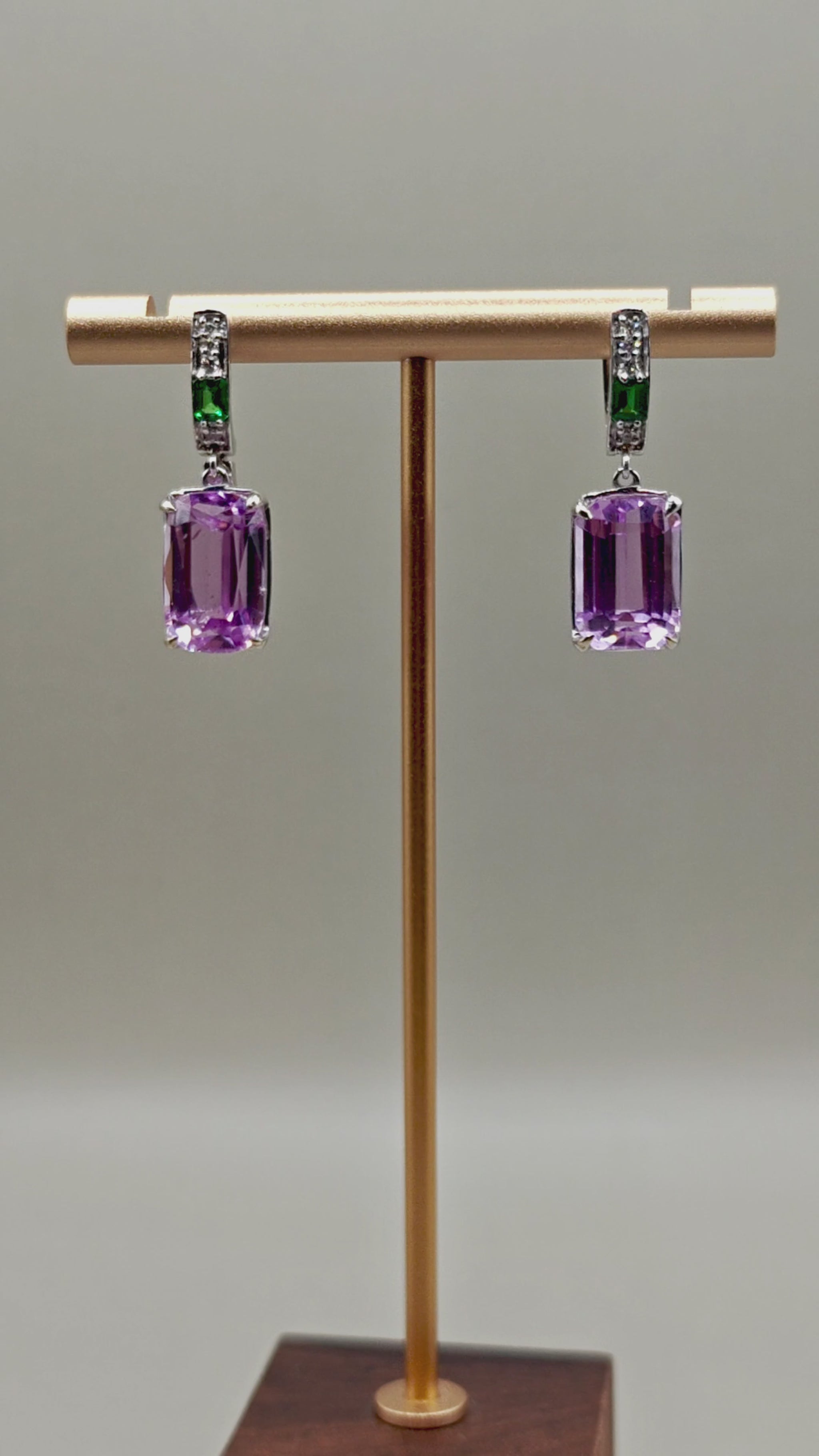 Elyra Kunzite Earrings – video