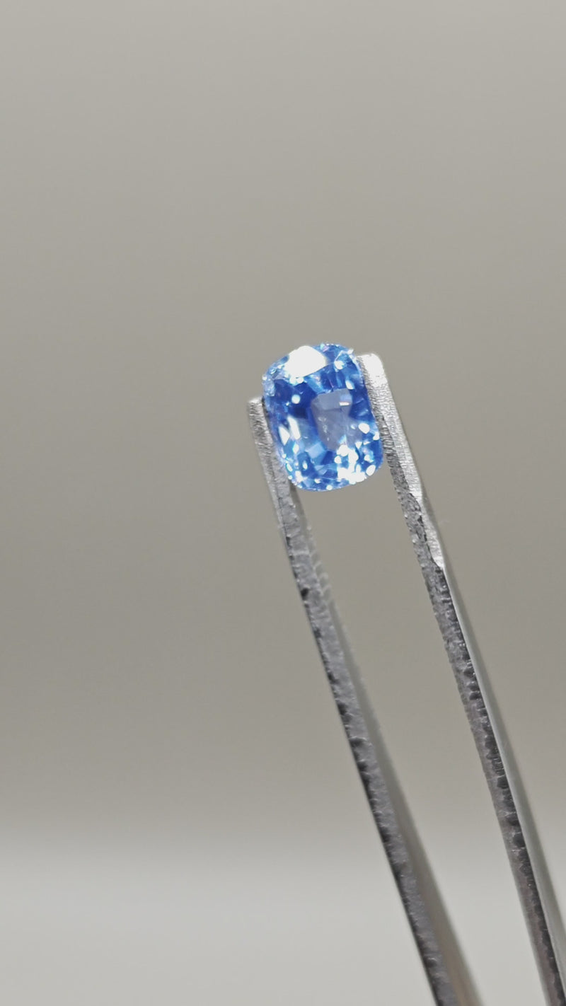 Natural Unheated Lotus Pastel Sapphire 3.39 ct Cushion – video