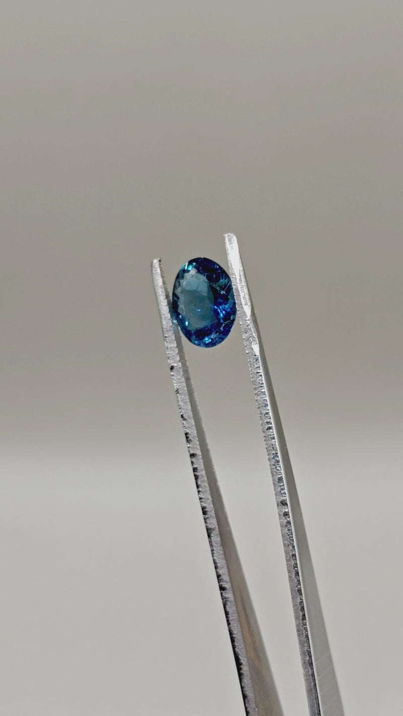 Natural Indicolite Tourmaline — 2.30 ct — Oval