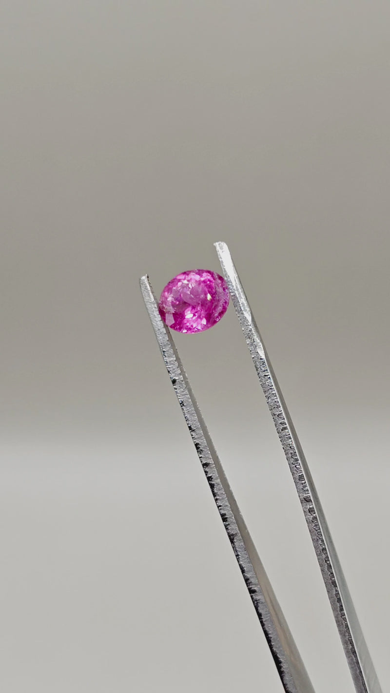 Natural Rubellite Tourmaline 1.72 ct Oval – video