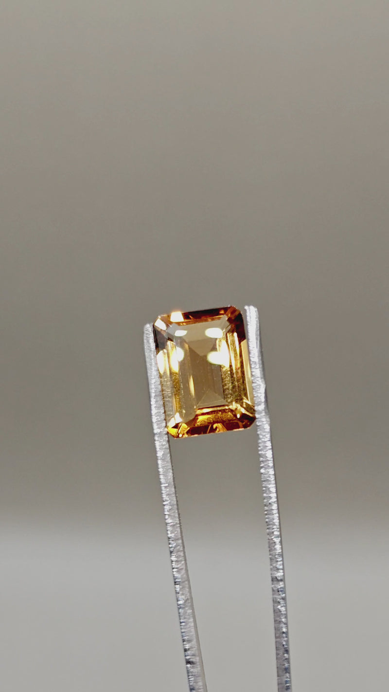 Natural Citrine 5.88 ct Octagonal – video