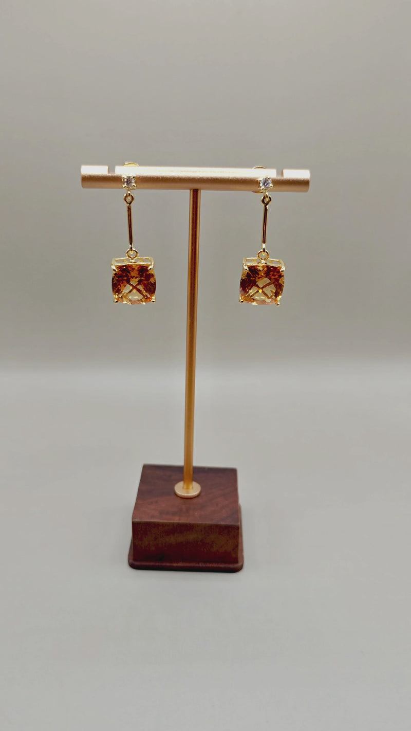Aurelia — Citrine Earrings