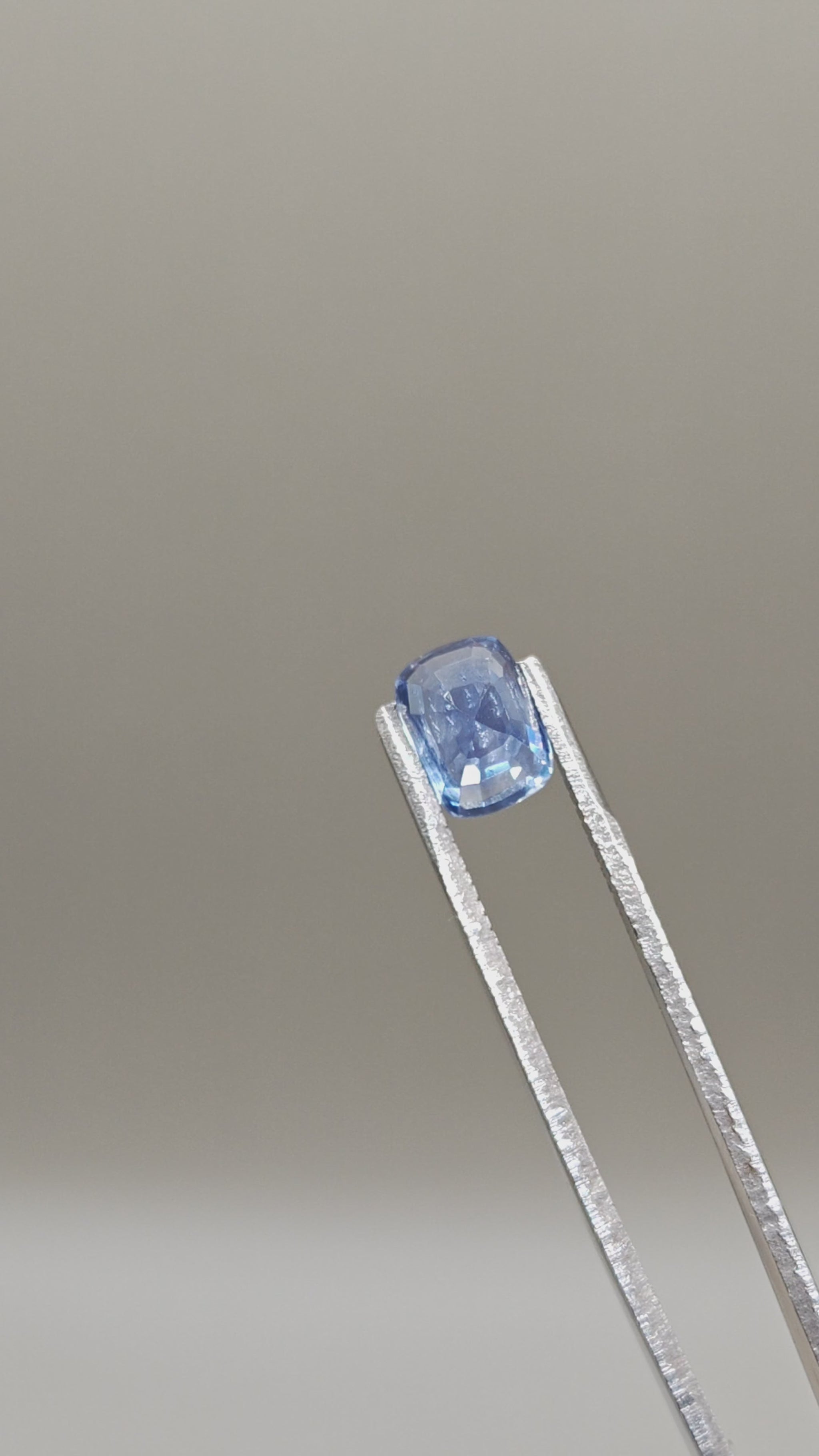 Natural Unheated Lotus Pastel Sapphire 3.39 ct Cushion – video 3