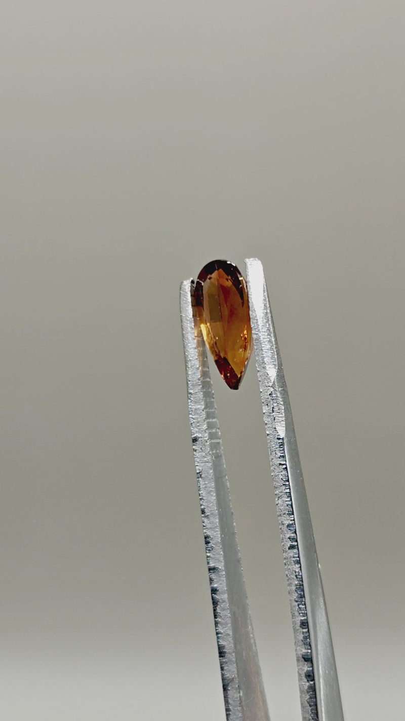 Natural Citrine 1.10 ct Pear – video