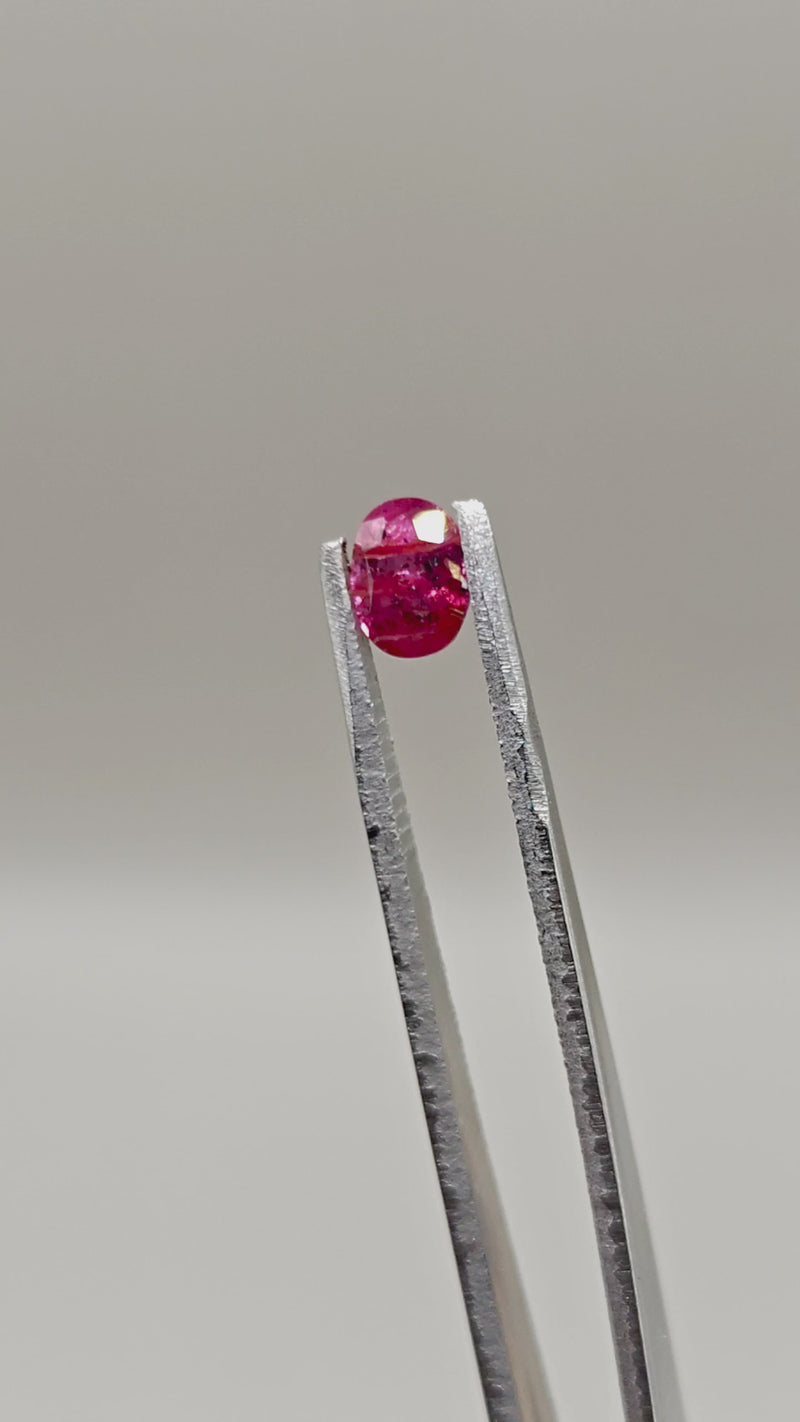 Natural Unheated Ruby — 1.17 ct — Oval
