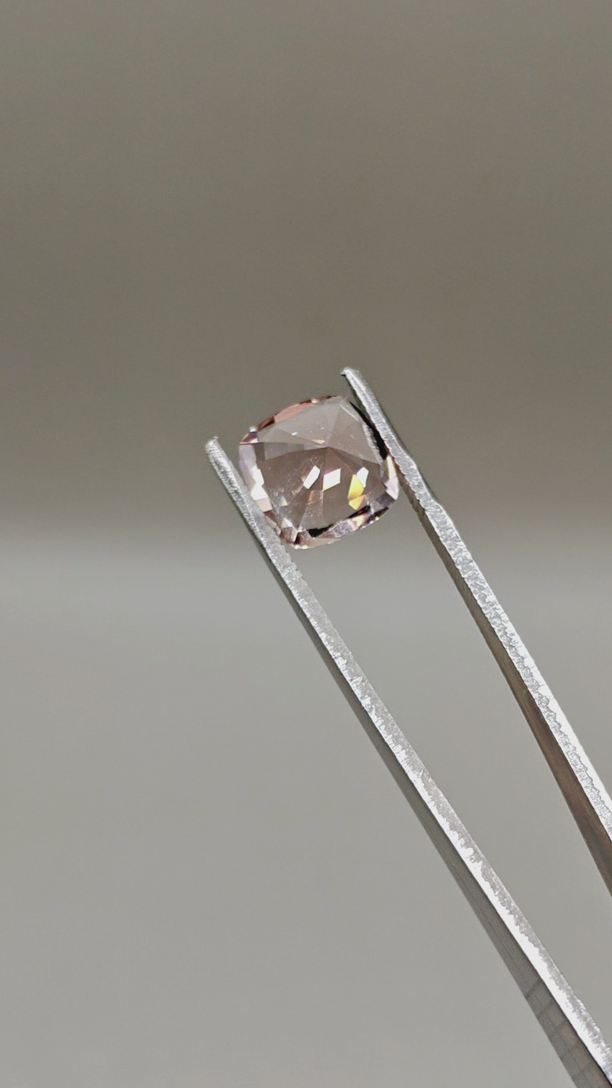 Natural Lotus Color Morganite 5.61 ct Cushion – video 2