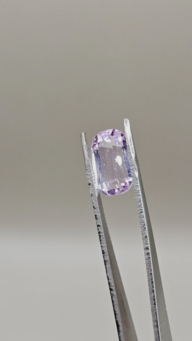 Natural Kunzite 11.07 ct Cushion – video