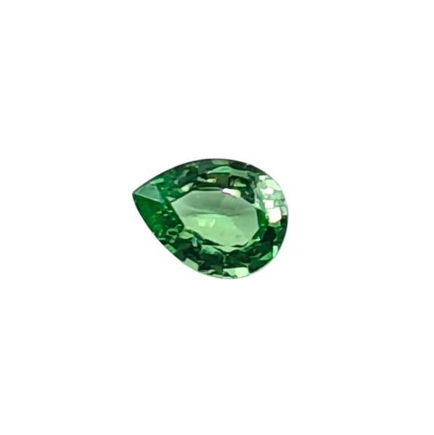 Natural Mint Green Tsavorite — 0.93 ct — Pear