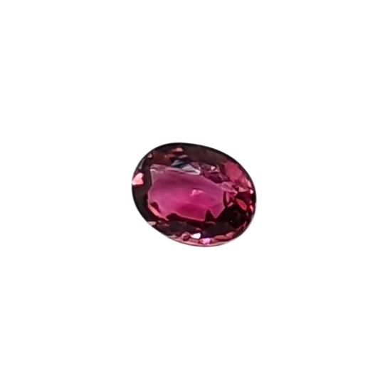 天然Hot Pink（热粉）碧玺 — 0.50 ct — 椭圆形