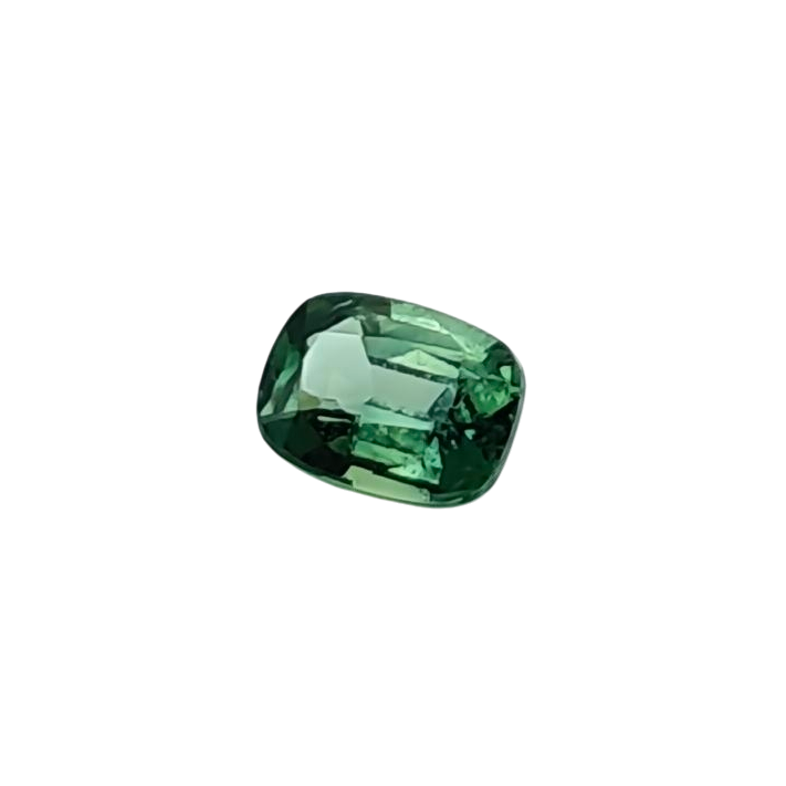 天然非加熱Teal Colorサファイア — 0.64 ct — クッション