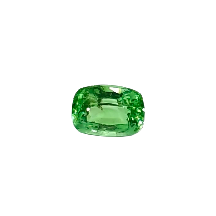 Natural Mint Green Tsavorite — 0.89 ct — Cushion