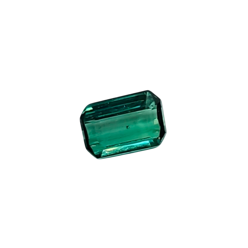 天然Lagoon Color（湖水蓝色）碧玺 — 0.90 ct — 八角形