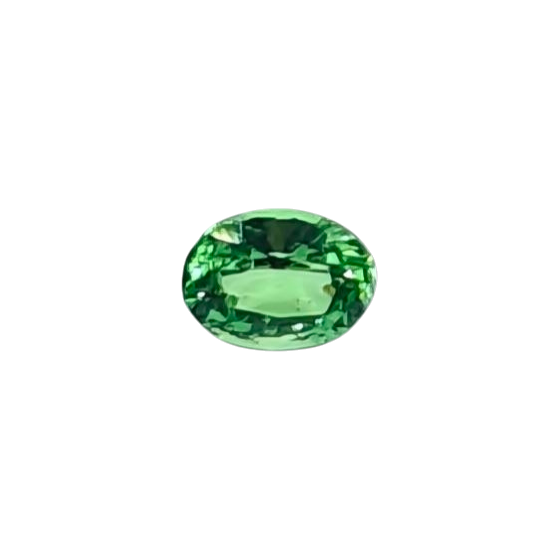 Natural Mint Green Tsavorite — 0.53 ct — Oval