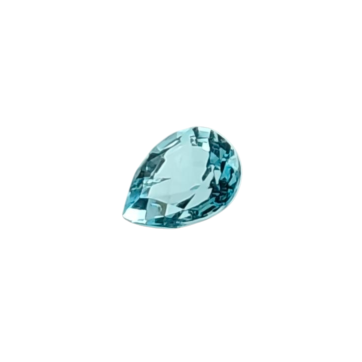 Acquamarina naturale — 0,87 ct — Goccia