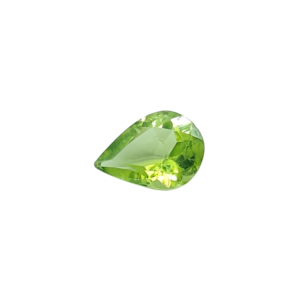 Peridoto naturale — 1,72 ct — Goccia