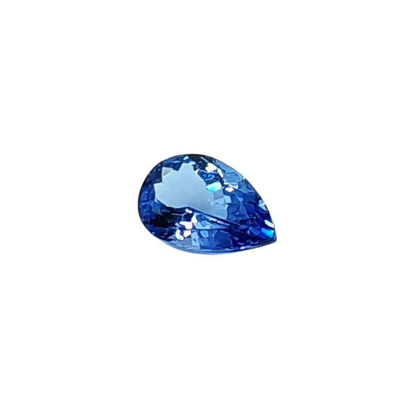 天然Starry Night Color（星空色）坦桑石 — 1.75 ct — 梨形