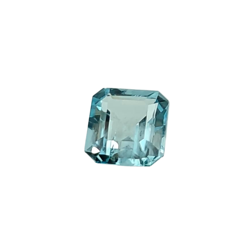 Naturlig akvamarin — 0,90 ct — Åttkantig