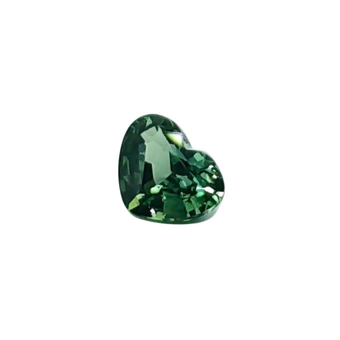 سافير Teal Color طبيعي غير معالج حرارياً — 0.63 قيراط — قلب
