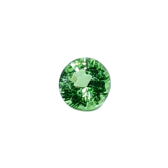 Natural Mint Green Tsavorite — 0.56 ct — Round